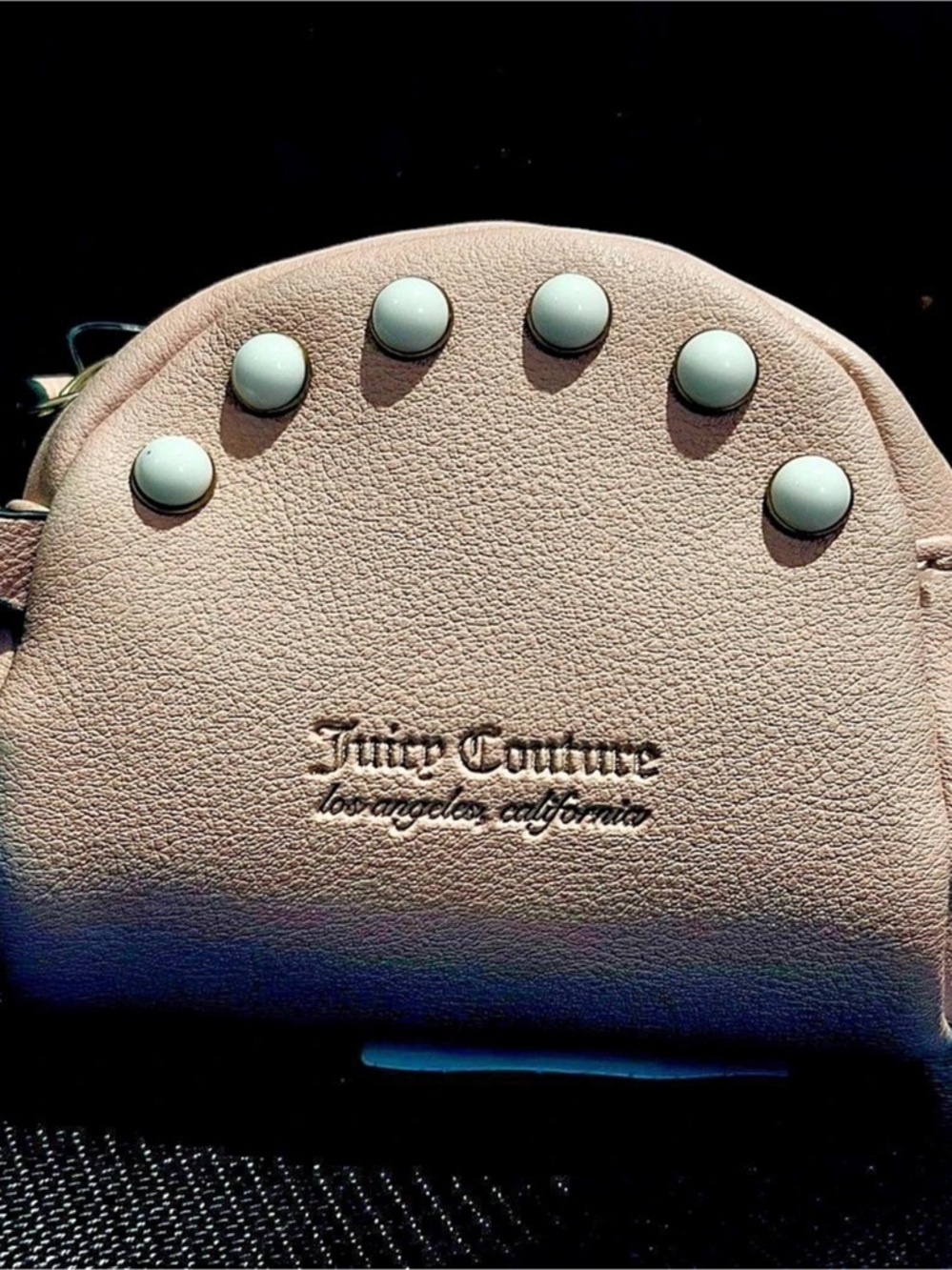 Juicy Couture Studded Pink Bag charm Like New